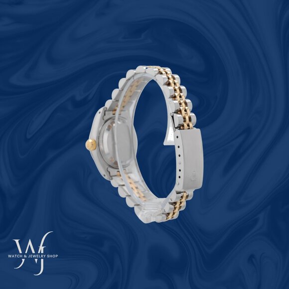 Rolex Ladies Datejust 26mm Two Tone White Roman Dial Fluted Jubilee Watch 69173 main image 4